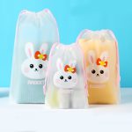 Clear PVC Makeup Bag – Cute Illustration, TSA-Friendly & Easy Clean - Image 4