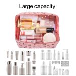 Cherry Embroidery Travel Makeup Bag – Large Capacity & Elegant Design - Image 2