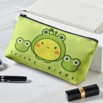 Cute Frog Makeup Bag – Fun Design, Large Storage for Travel - Image 2