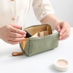 Korean-Style Makeup Bag – Minimal Design, Everyday Organizer