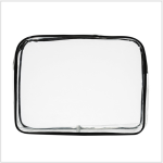 Clear Zipper Makeup Bag – Waterproof PVC Cosmetic Organizer - Image 3