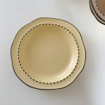 Japanese Mulanxi Cream Cartoon Ceramic Deep Plate, Yellow - Image 2