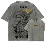 Jujutsu Kaisen Mahoraga Vintage Washed T-Shirt Anime Streetwear Graphic Tee (Copy)