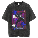 Blue Lock Nagi Seishiro "Genius" Vintage Washed Graphic Tee