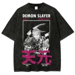 Demon Slayer Uzui Tengen Vintage Washed T-Shirt, Sound Hashira Anime Graphic Tee