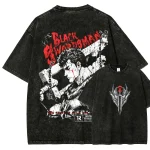 Berserk Guts "Black Swordsman" Vintage Washed Graphic Tee