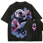 Obanai Iguro Serpent Hashira Anime Washed Shirt Demon Slayer Dragon Ball Style Tee