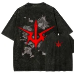 Guts Berserk Washed Anime T-Shirt – Unisex Fit Dark Fantasy Vintage Anime Shirt, 90s Anime Graphic Tee