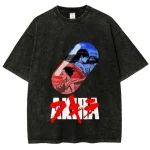 Akira Hoodartwear Akira Washed T-Shirt – Anime Graphic Streetwear Tee