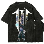 Kingdom Hearts Vintage Washed T-Shirt, Sora Keyblade Gaming Graphic Tee