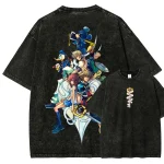 Sora Riku Kairi Kingdom Hearts Shirt, Anime Gamer Vintage Washed T-Shirt