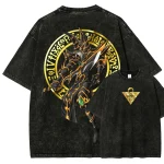 Yu-Gi-Oh Dark Magician Spellcaster Anime Vintage Washed T-Shirt