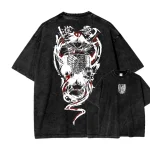 Eren Yeager Attack On Titan Washed T-Shirt – AOT Anime Streetwear Tee