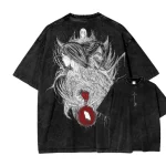 Eren Jaeger Attack On Titan Washed T-Shirt – AOT Anime Streetwear Graphic Tee