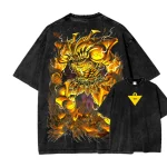 Yu-Gi-Oh Winged Dragon of Ra Egyptian God Anime Vintage Washed T-Shirt