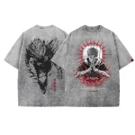 Yuji Itadori Jujutsu Kaisen Vintage Washed T-Shirt – Anime Graphic Streetwear Tee