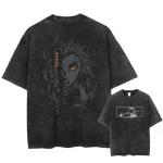 Kyojuro Rengoku Flame Hashira Washed T-Shirt – Demon Slayer Anime Graphic Tee