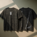 Berserk Guts Anime Manga Dark Fantasy Vintage Acid Washed T-Shirt
