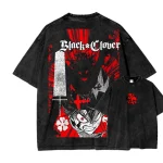 Black Clover Asta Demon Power Vintage Washed Anime T-Shirt