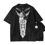 Black Clover Devil Warrior Manga Vintage Washed Streetwear T-Shirt