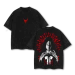 Bleach Retsu Unohana Bankai Minazuki Anime Vintage Washed T-Shirt Soul Reaper Manga Graphic Tee Oversized