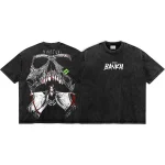 Bleach Unohana Minazuki Oversized Washed Tee – Vintage Anime Fans Shirt, Retro Manga Streetwear T-Shirt