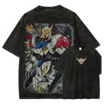 Gundam Barbatos Anime Washed T-Shirt – Iron Blooded Orphans Mecha Robot Vintage Graphic Tee
