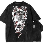 Shingeki No Kyojin Scout Regiment Oversized Washed Tee