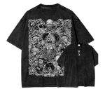 Attack On Titan Acid Wash Anime Shingeki No Kyojin Tee