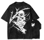 Attack On Titan Trio Heroes Washed Vintage Scout Regiment Graphic Tee