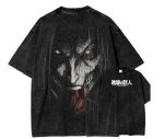 Attack On Titan Eren Jaeger Unleashed Washed Graphic T-Shirt
