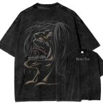 Eren Yeager Roar Attack On Titan Washed Graphic T-Shirt