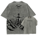 Eren Yeager Attack On Titan Vintage Washed T-Shirt – Anime Graphic Unisex Tee