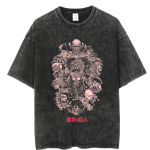 Attack on Titan Vintage Washed T-Shirt | Retro 90s Anime Style
