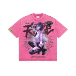 Chainsaw Man Bomb Girl Reze Oversized Washed Tee – Vintage Anime Fans Shirt, Retro Manga Streetwear T-Shirt