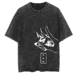 Chainsaw Man Kon Fox Devil Anime Vintage Graphic Streetwear Washed T-Shirt