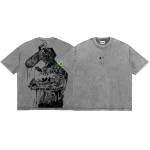 Chainsaw Man Pochita’s Sacrifice Vintage Washed T-Shirt - Anime Heavyweight Oversized Cotton Tee, Japanese Streetwear Manga Shirt