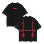 Choso Cursed Womb Jujutsu Kaisen Anime Vintage Washed Oversized T-Shirt Blood Manipulation Manga Graphic Tee