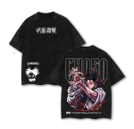 Choso Jujutsu Kaisen Anime Vintage Washed Heavy Cotton Oversized Manga Graphic Tee Blood Manipulation Art