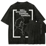 Cowboy Bebop Spike Spiegel Vintage Washed T-Shirt Space Cowboy Retro Tee