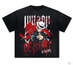 Demon Slayer Kimetsu No Yaiba Anime Manga Vintage Graphic Washed T-Shirts