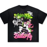 Demon Slayer Kimetsu No Yaiba Anime Manga Vintage Streetwear Washed T-Shirt