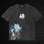 Dragon Ball Z Goku Anime Retro Manga Streetwear Washed T-Shirt