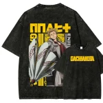 Enjin Gachiakuta Anime Graphic Vintage Washed Streetwear Tee