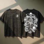 Eren Yeager Attack On Titan Anime Vintage Washed T-Shirt Shingeki No Kyojin Graphic Tee Oversized
