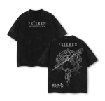 Frieren Beyond Journey’s End Anime Vintage Washed Oversized Heavy Cotton Anime T-Shirt Graphic Tee