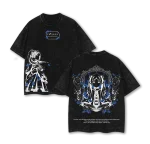 Frieren Beyond Journey’s End Anime Washed Oversized Heavy Cotton Anime T-Shirt Vintage Streetwear Graphic Tee