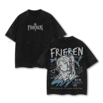 Frieren Beyond Journey’s End Beyond Eternity Vintage Washed Oversized Heavyweight Anime T-Shirt