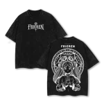 Frieren Beyond Journey’s End V2 Anime Vintage Washed Oversized Heavy Cotton Anime T-Shirt Graphic Tee
