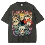 Gachiakuta Manga Art Characters Vintage Washed Streetwear T-Shirt